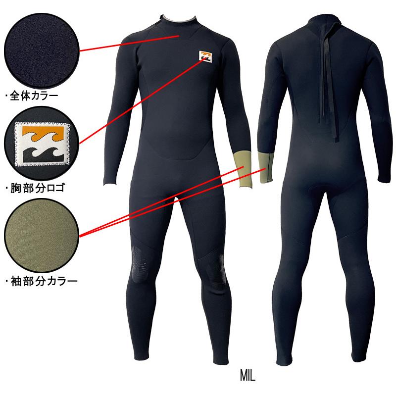 2022 BILLABONG BACK ZIPPER / ビラボン バックジッパー 3×2 BC018012 ウェットスーツ サーフィン