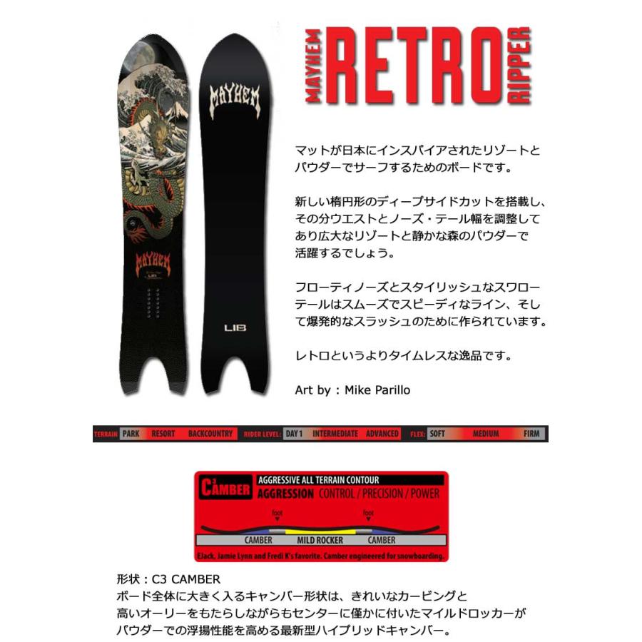 23-24 LIB TECH / リブテック LOST RETRO RIPPER ロストレトロ 23-24 LIB TECH / リブテック LOST RETRO RIPPER ロストレトロ
