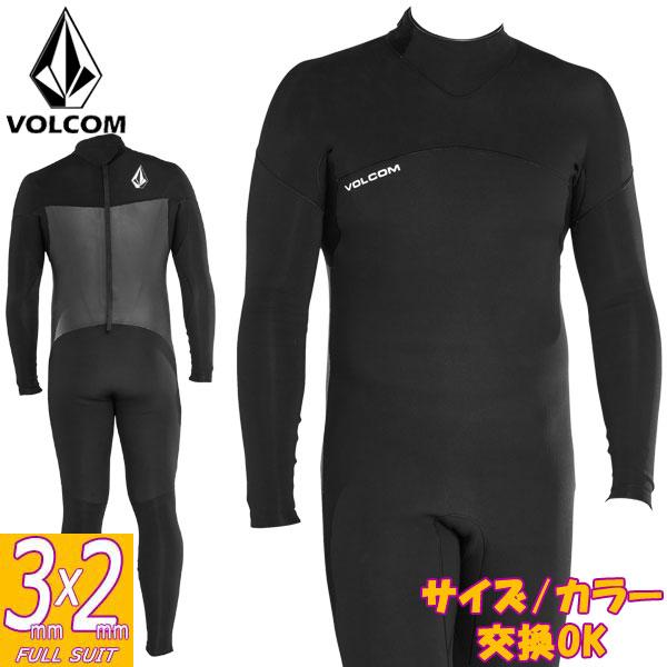 3/2mm LS　24SS VOLCOM ウェットスーツ ブラック VOLCOM 2024継続 MODULATOR 3/2mm BACK ZIP FULLSUIT A9532207