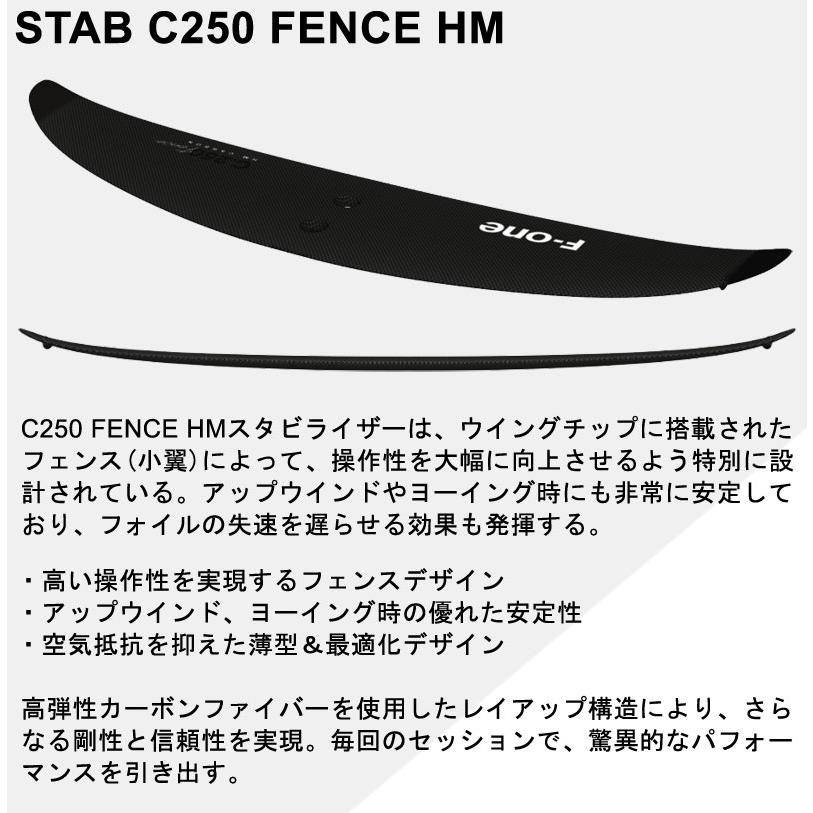 F-ONE STAB C250 FENCE HM エフワン スタビ スタビライザー カーボン フォイル ウイングフォイル サーフフォイル 送料無料_1