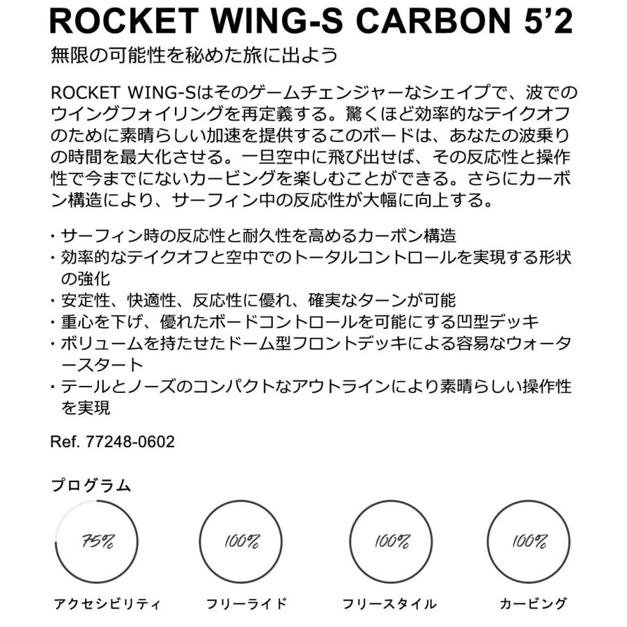 ウイングフォイルボード F-ONE / エフワン ROCKET WING-S CARBON 5'2