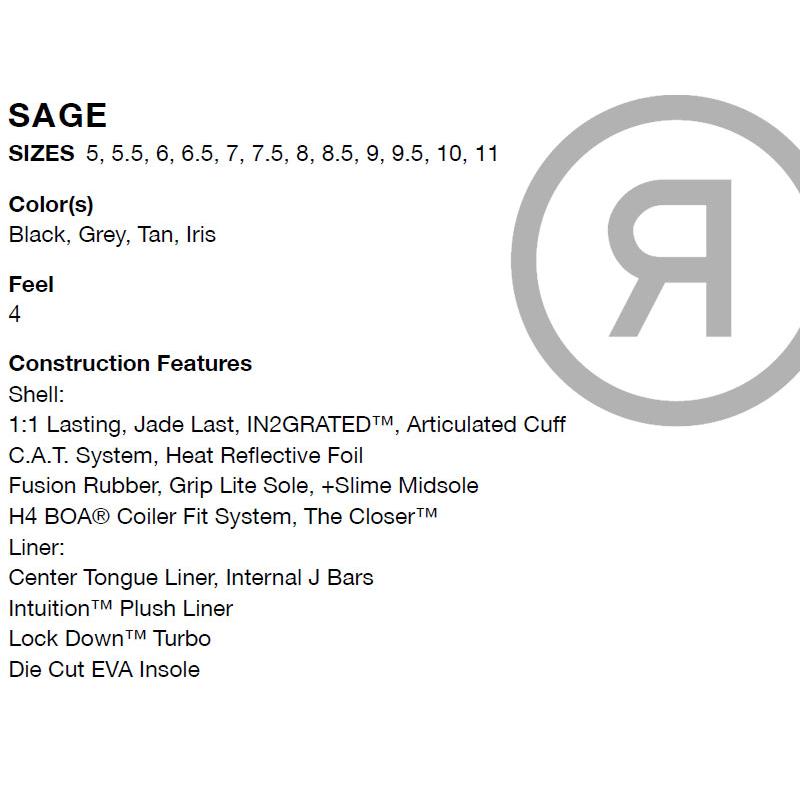 24-25 RIDE/ライド SAGE セージ レディース ブーツ ボア BOA 熱成型対応 スノーボード 2025 |  | 01
