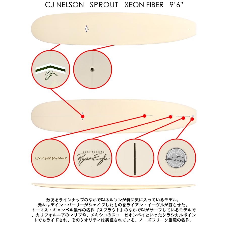 2023 CJ NELSON SPROUT 9'6 XEONFIBER / CJネルソン スプラウト 2023 CJ NELSON SPROUT 9'6 XEONFIBER / CJネルソン スプラウト