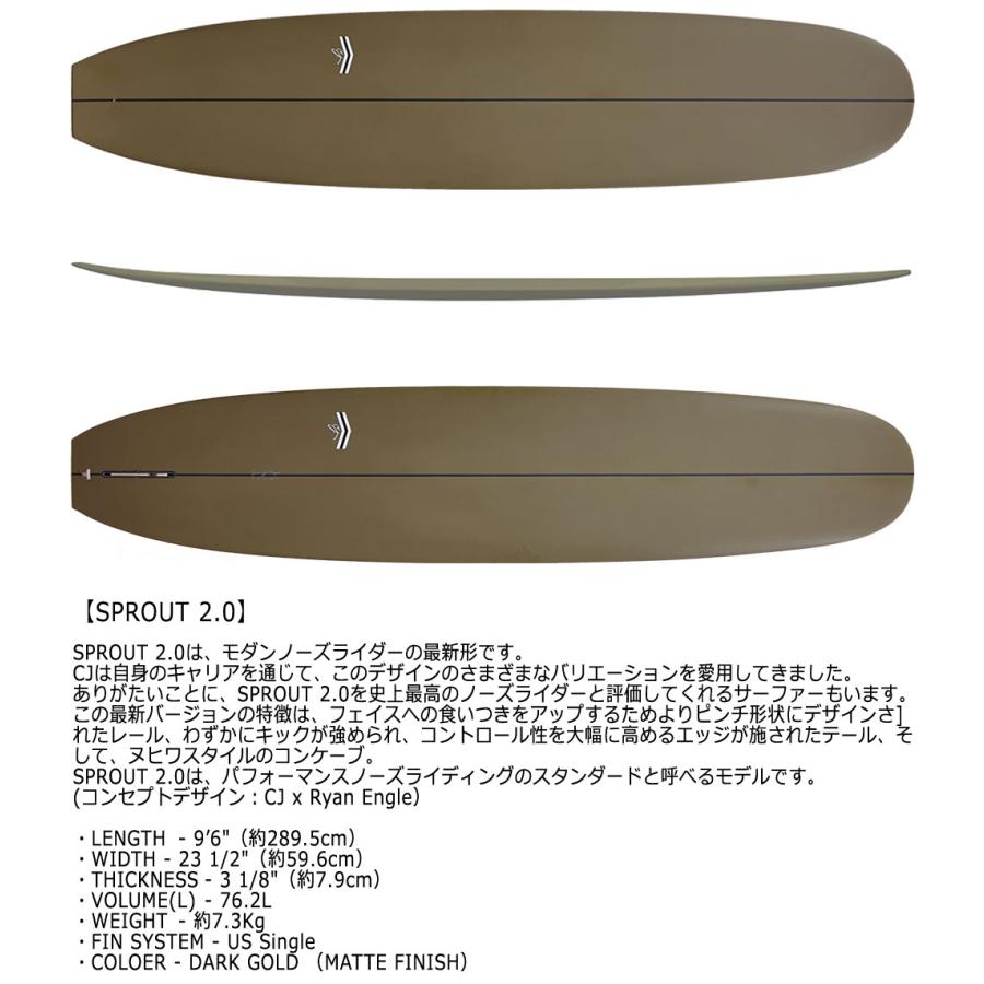 2024 THUNDERBOLT CJ NELSON SPROUT2.0 9'6 XEONFIBER/サンダー 2024 THUNDERBOLT CJ NELSON SPROUT2.0 9'6 XEONFIBER/サンダー