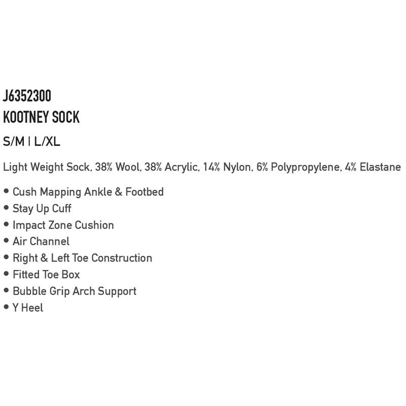 22-23 VOLCOM / ボルコム KOOTNEY SOCK ソックス 靴下 メンズ スノーボード スキー メール便対応 | VOLCOM | 01