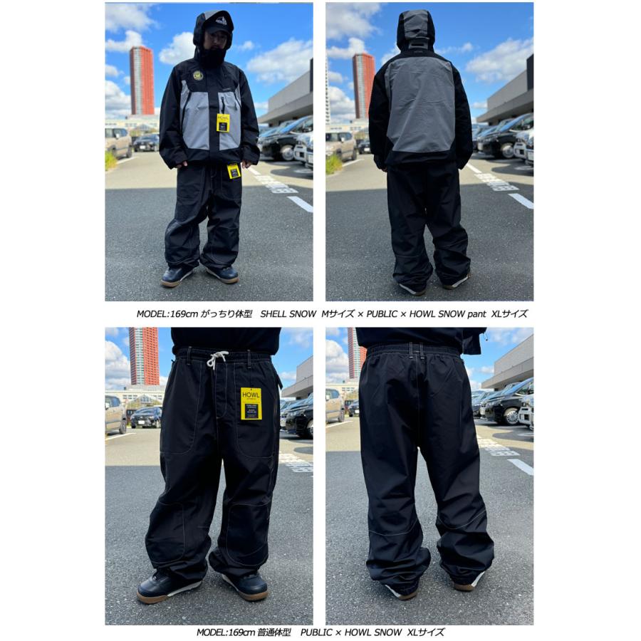 24-25 HOWL/ハウル PUBLIC × HOWL SNOW pant メンズ レディース