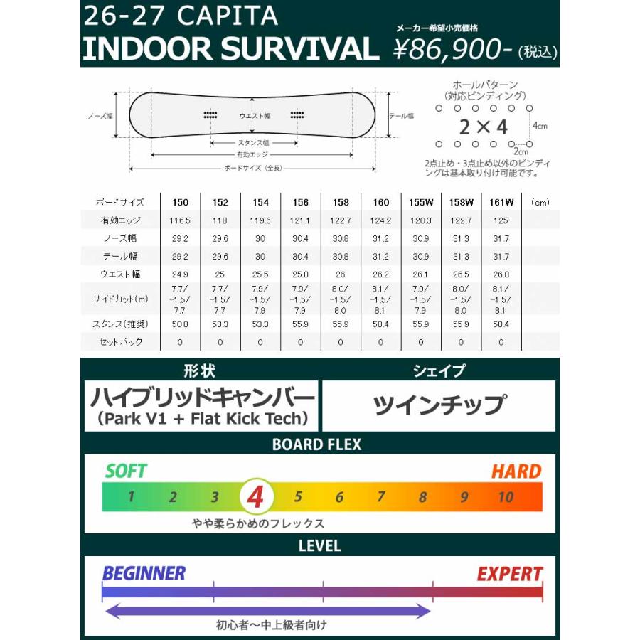 CAPiTA 26-27 CAPITA/キャピタ INDOOR SURVIVAL インドアサバイバル