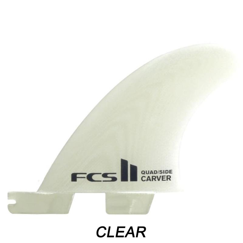 FCS2 CARVER PG SMALL QUAD REAR SIDE BYTES FIN CLEAR / FCSII エフシーエス2 カーバー 不アッド リア フィン サイド バイト クリア 2枚組 サーフィン メール便 | carver | 02