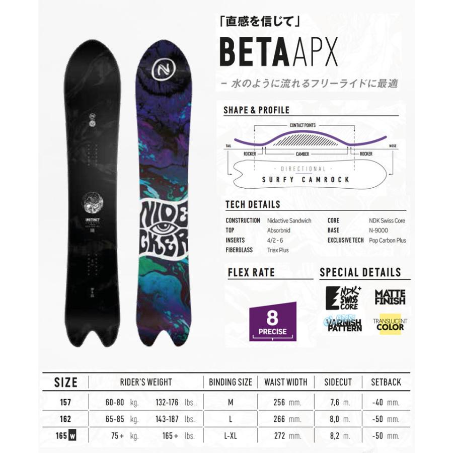 22-23 NIDECKER/ナイデッカー BETA APX ベータ メンズ スノーボード パウダー 板 2023