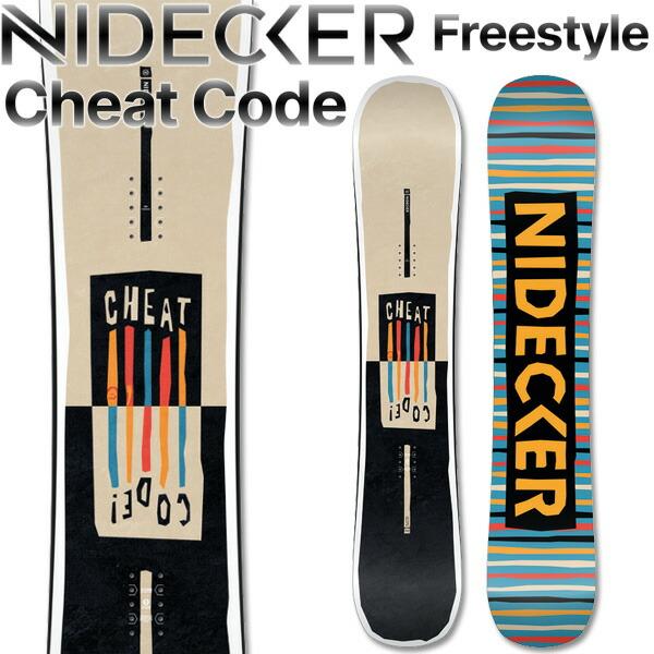 25-26 NIDECKER/ナイデッカー CHEAT CODE MEN チートコード メンズ レディース スノーボード パーク グラトリ 板 2026 型落ち | NIDECKER