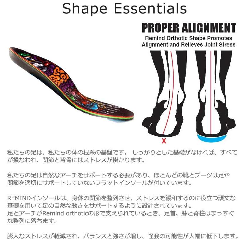 REMIND/リマインド インソール CUSH スノーボード スケートボード 衝撃吸収 バランス向上 疲労軽減 メール便対応 | remind | 10