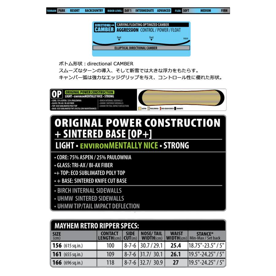 LIB TECH 24-25 LIBTECH/リブテック MAYHEM RETRO RIPPER レトロ LIB TECH 24-25 LIBTECH/リブテック MAYHEM RETRO RIPPER レトロ