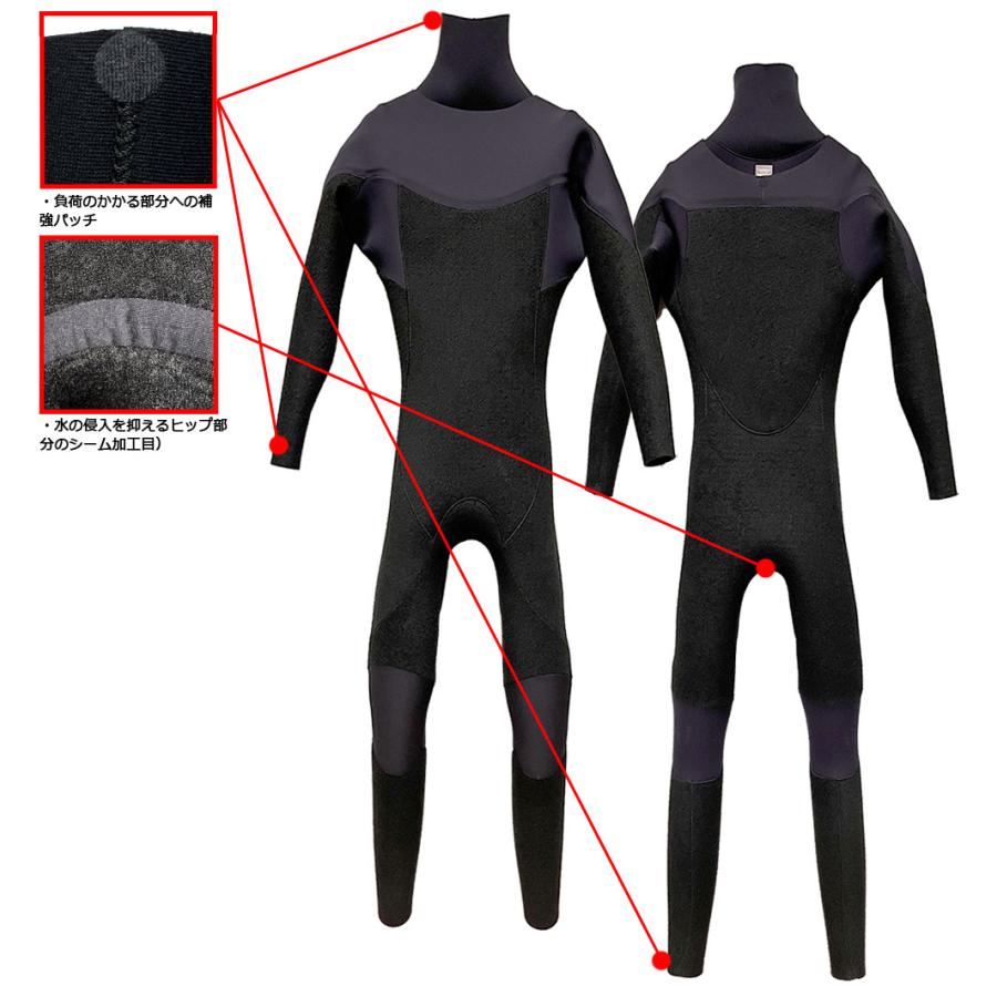 25-26 RASH DZ LONG CHEST ZIP TYPE DRK / ラッシュ ロングチェスト