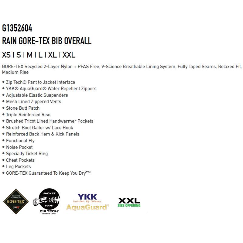 25-26 VOLCOM/ボルコム RAIN GORE-TEX BIB overall メンズ レディース 防水ビブパンツ ゴアテックス スノーボードウェア スノーウェアー 2026 | VOLCOM | 01
