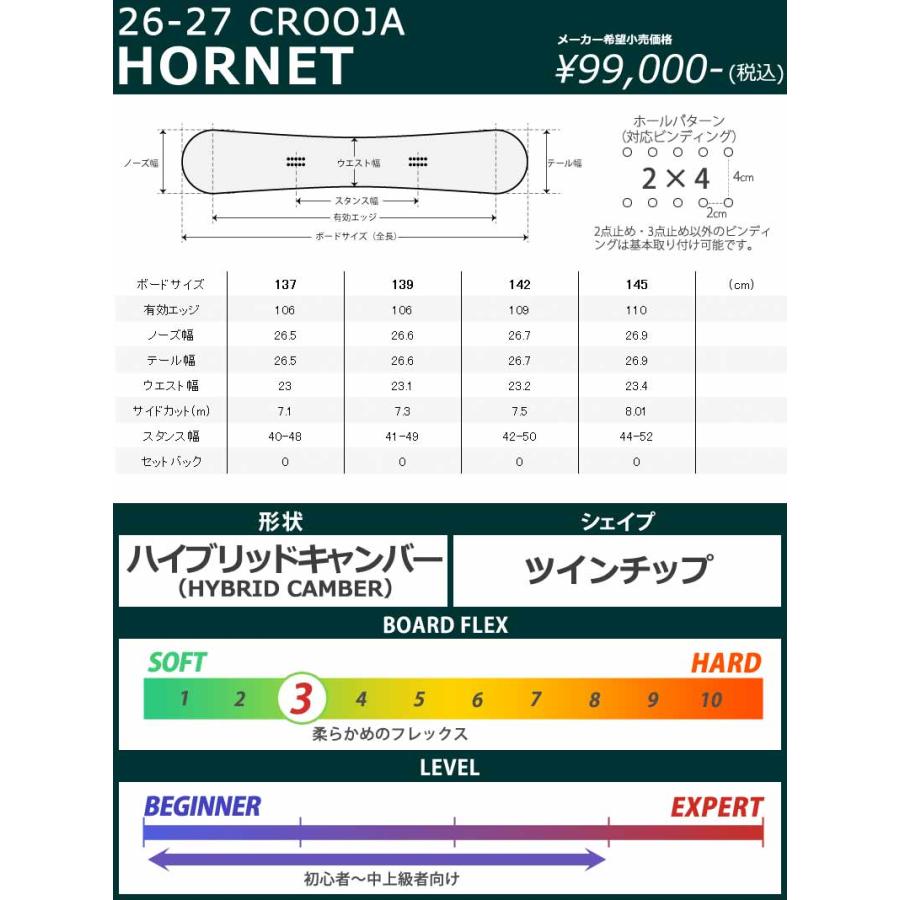 CROOJA 26-27 CROOJA/クロージャ HORNET ホーネット レディース キッズ