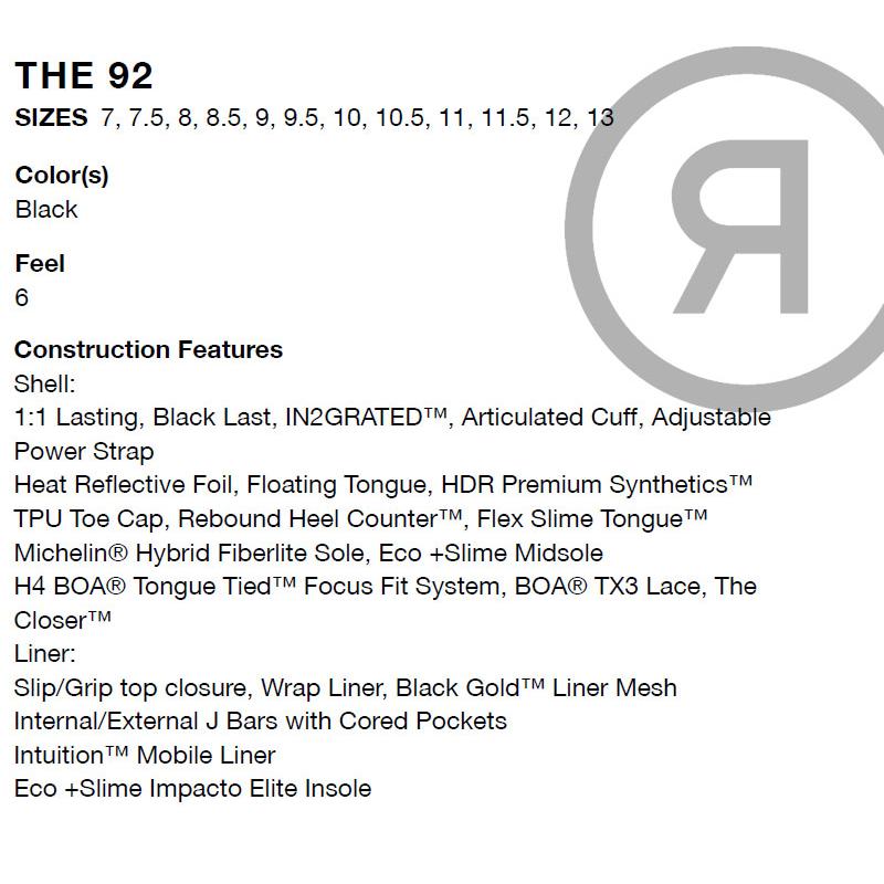 期間限定クーポン】25-26 RIDE/ライド THE 92 ナインティーツー メンズ