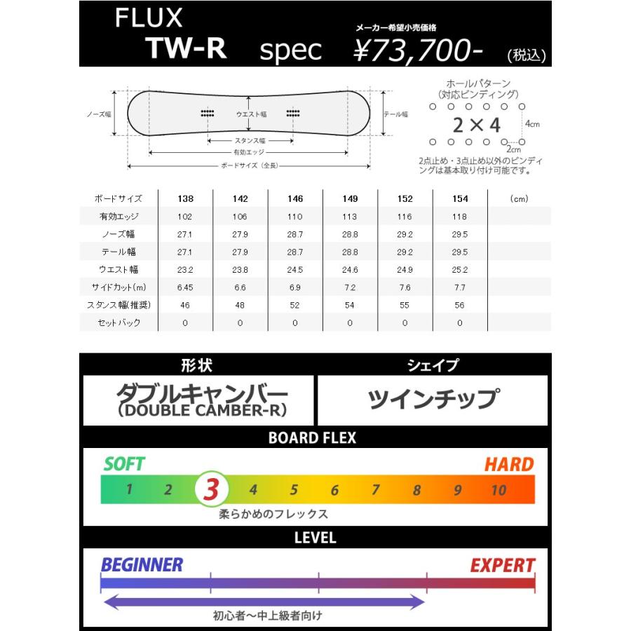 FLUX（フラックス） 23-24 FLUX/フラックス TW-R ティーダブルアール
