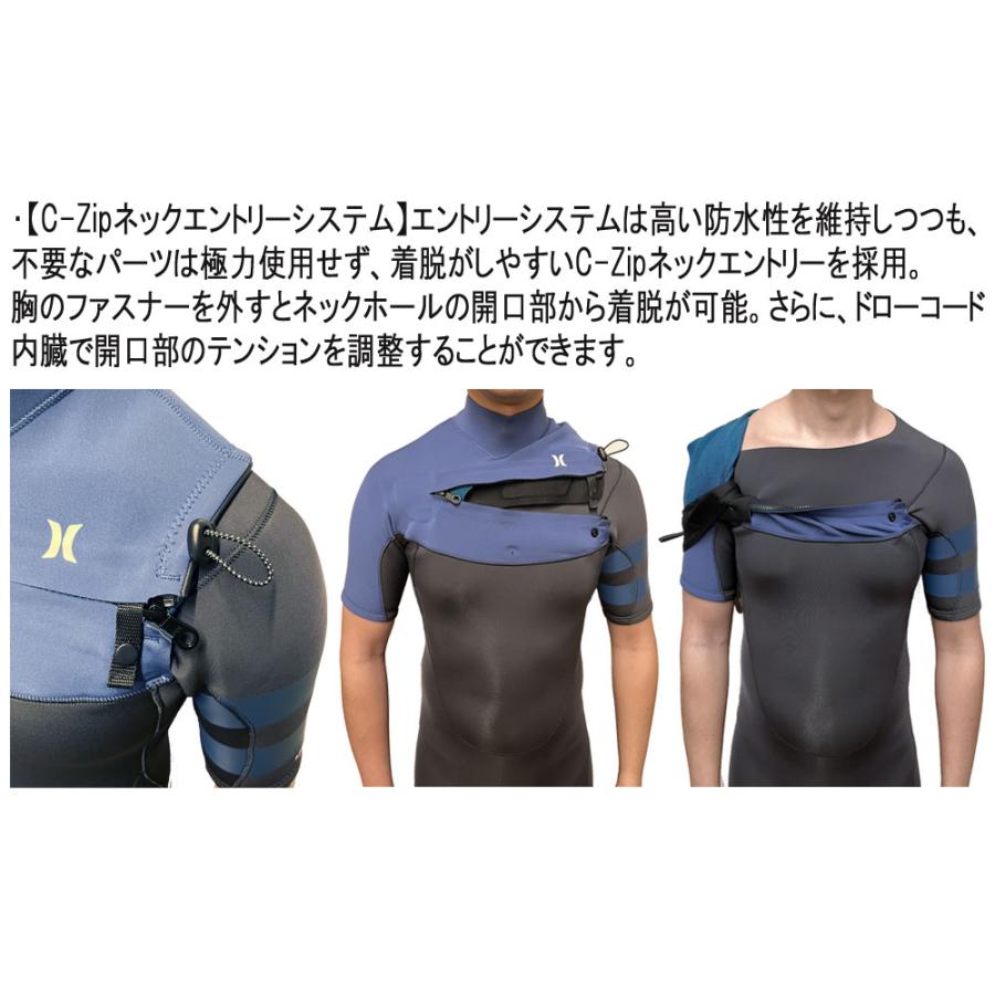 Hurley ブラック フルスーツ ショートスリーブ HURLEY ハーレー ADVANTAGE PLUS 2MM ZIP JACKET GZFZJK25 2025
