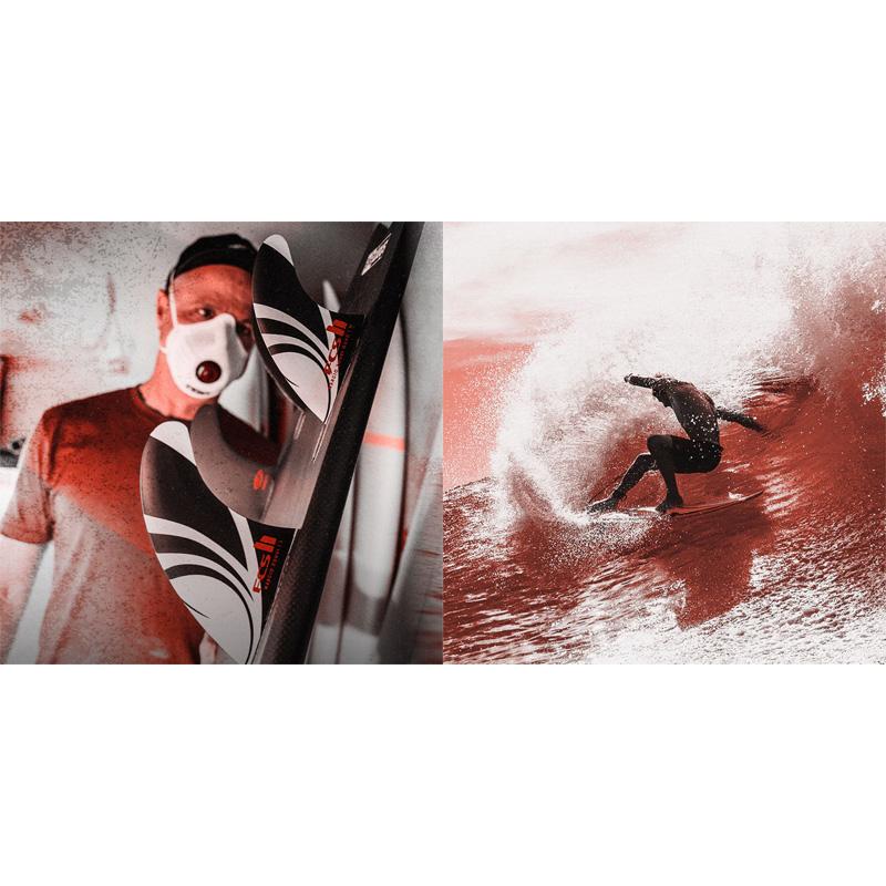 FCS2 SHARPEYE SE PC CARBON THRUSTER TRI FINS / エフシーエス2 シャープアイ カーボン スラスター トライ フィン サーフィン ショート サーフボード 3枚組 | FCS | 02