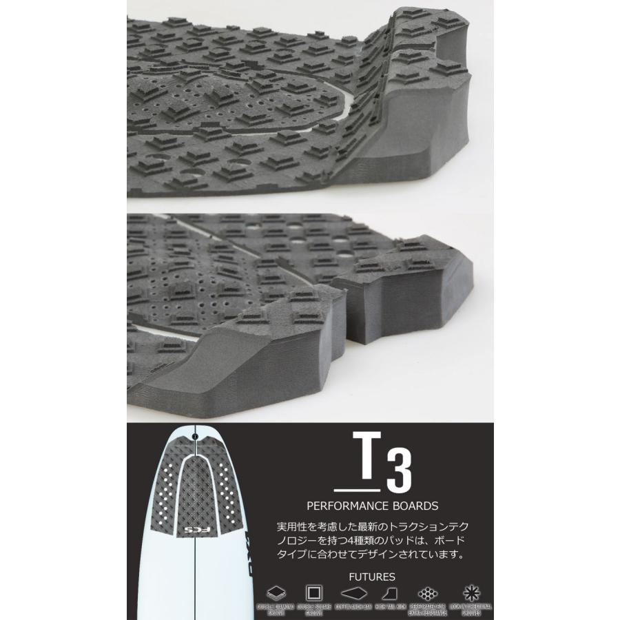 FCS T-3 ECO TRACTION / エフシーエス T3 エコトラクション PERFORMANCE BOARDS サーフィン デッキパッド | FCS | 06