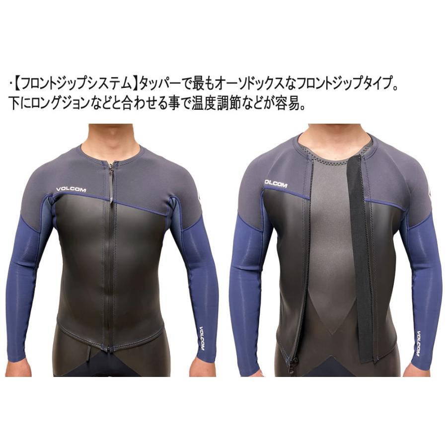 2024継続 VOLCOM 1.5MM FRONT ZIP NEOPRENE TOP A9612401 / ボルコム
