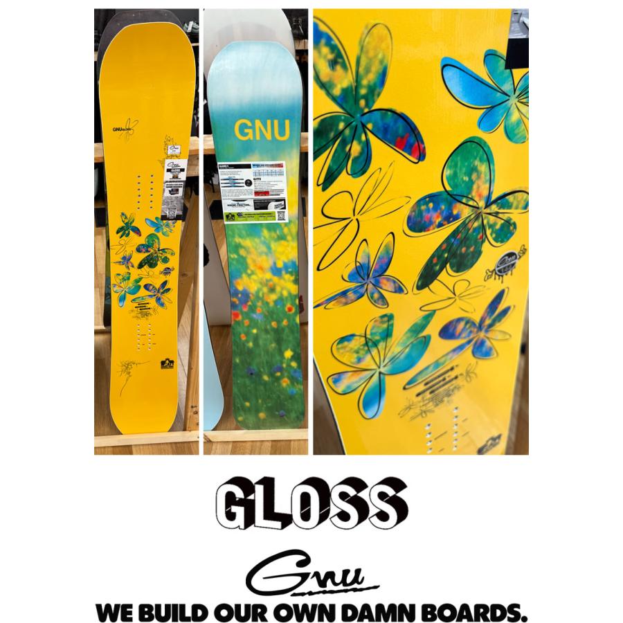 25-26 GNU/グヌー GLOSS グロス レディース スノーボード パーク 板