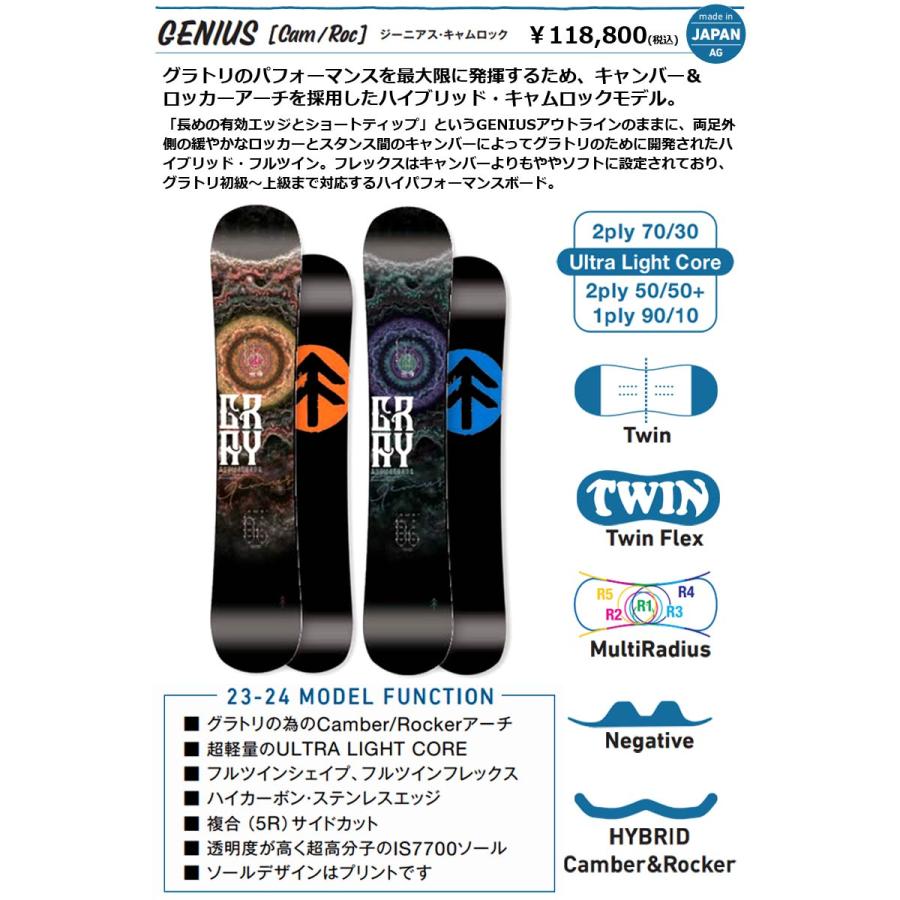 GRAY SNOWBOARDS GENIUS 152cm ラントリ カービング GRAY 23-24