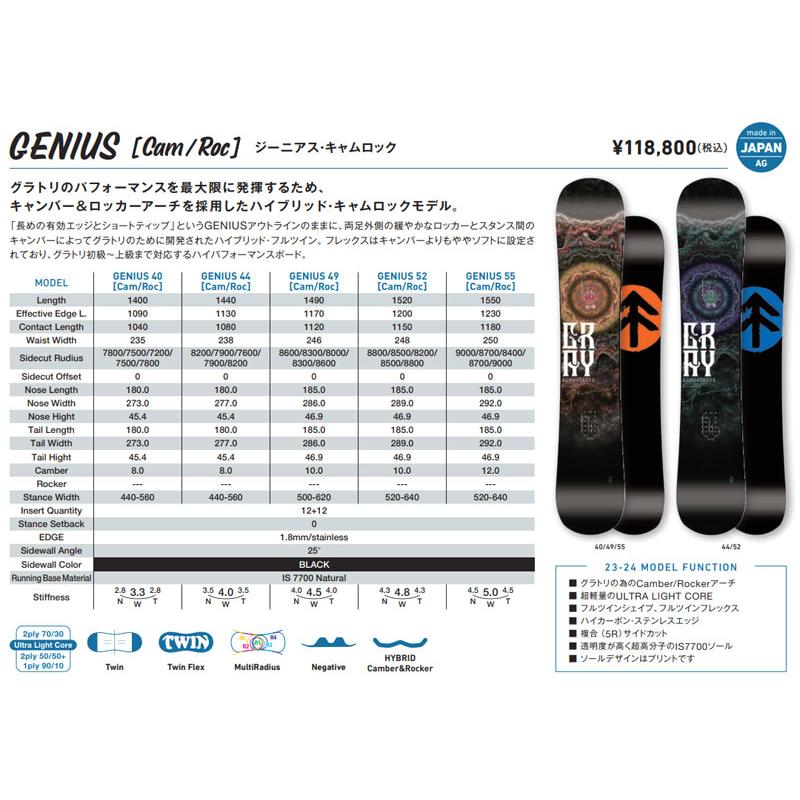 GRAY BOARDS GENIUS 152cm ラントリ カービング GRAY Genius X サイズ151cm 【中古】スノーボード 板 スノボ グレイ