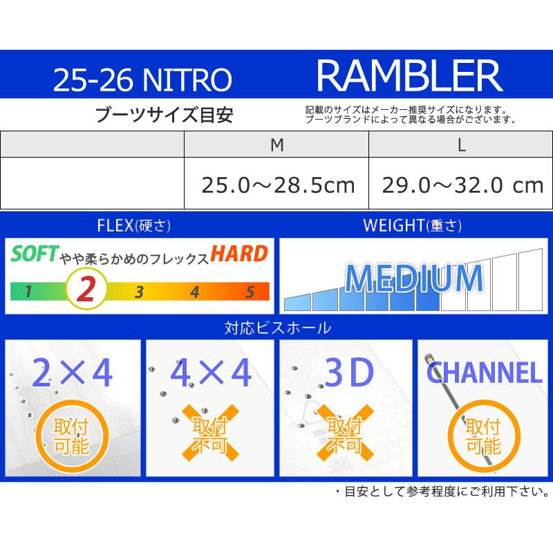 NITRO（ナイトロ） 25-26 NITRO/ナイトロ RUMBLER ランブラー メンズ