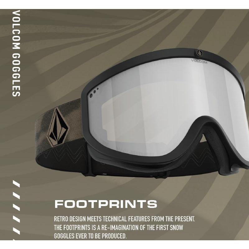 24-25 VOLCOM/ボルコム FOOTPRINTS レギュラーストラップ  メンズ レディース ゴーグル ジャパンフィット スノーボード スキー 2025 | VOLCOM | 01