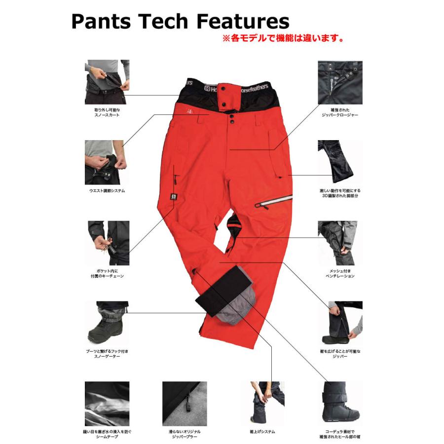 23-24 HORSEFEATHERS/フォースフェザーズ NELSON PANTS メンズ 防水 