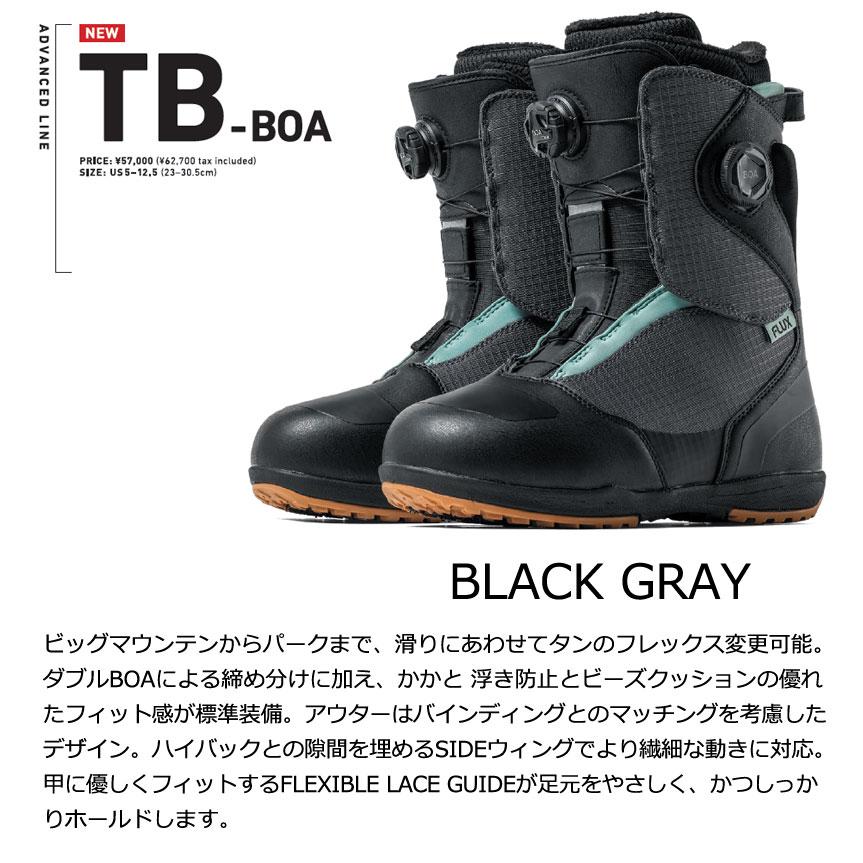 FLUX TX-BOA スノーボードブーツ ブラック JP26 FLUX（フラックス） 25-26 FLUX/フラックス TB-BOA ティービーボア