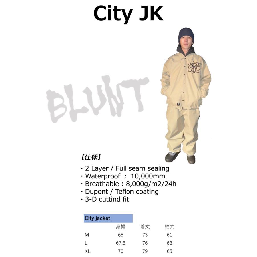 25-26 BLUNT/ブラント CITY jacket 戸田真人 メンズ レディース 防水