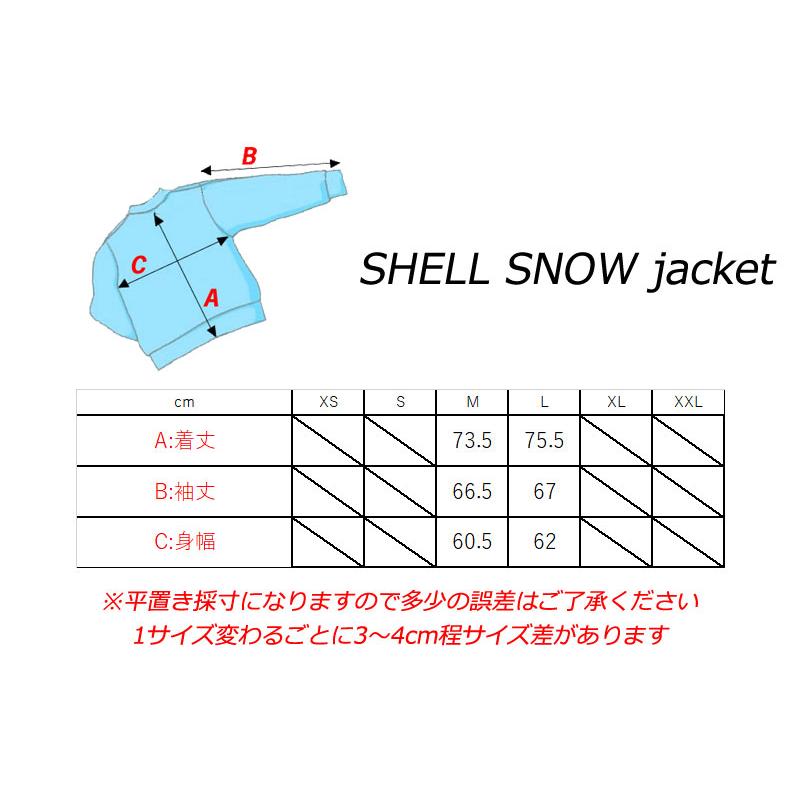 24-25 HOWL/ハウル SHELL SNOW jacket メンズ レディース 防水