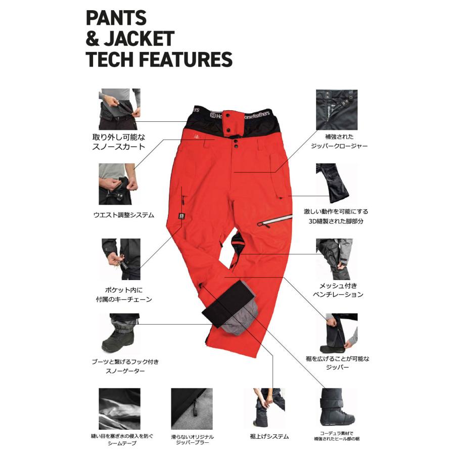 24-25 HORSEFEATHERS/フォースフェザーズ BARON PANTS メンズ