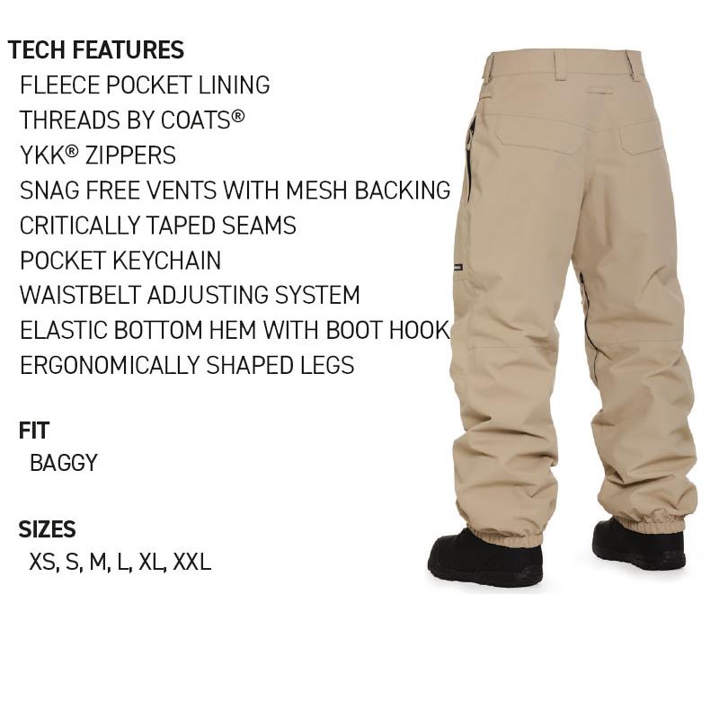 Horsefeathers メンズボードパンツS 24-25 HORSEFEATHERS/フォースフェザーズ BARON PANTS メンズ