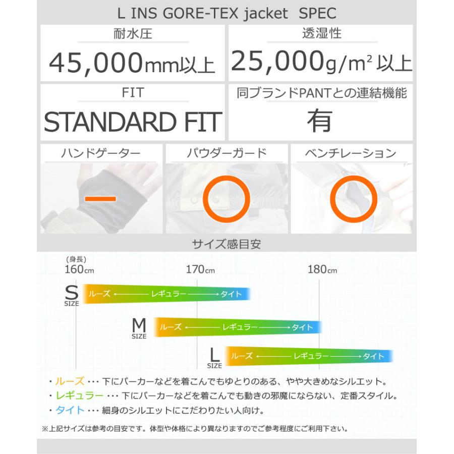 23-24 VOLCOM/ボルコム L GORE-TEX jacket メンズ レディース 防水ゴアテックスジャケット スノーボードウェア スノーウェアー 2024 | VOLCOM | 10