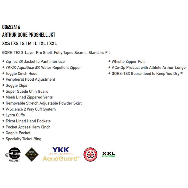 23-24 VOLCOM/ボルコム ARTHUR GORE PROSHELL jacket メンズ レディース 防水ゴアテックスジャケット スノーボードウェア スノーウェアー 2024 | VOLCOM | 01