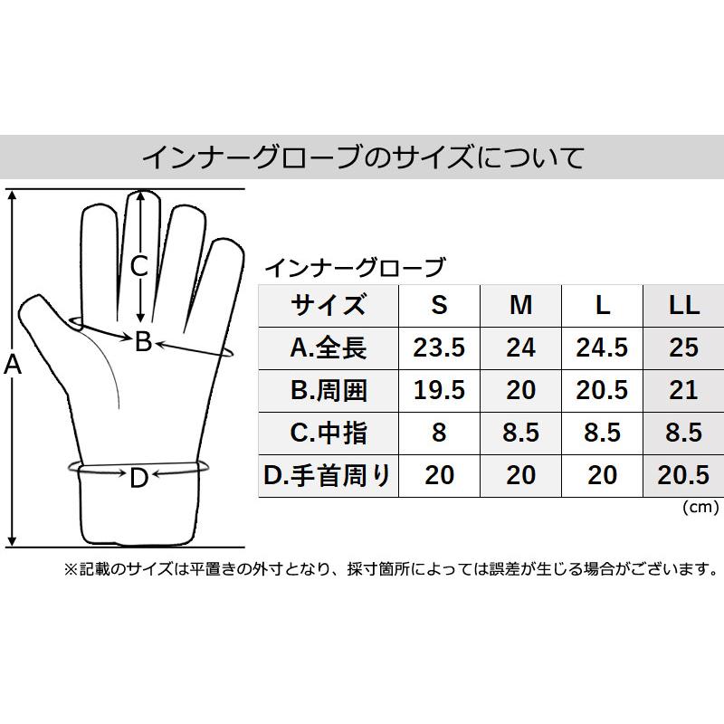 HIMARAK / ヒマラク ISLAY インナーグローブ 手袋 メンズ レディース