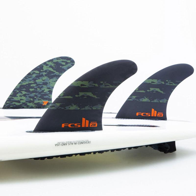 FCS2 JW JULIAN WILSON PC AIR CORE TRI FINS GROM/ エフシーエス2 ジュリアンウィルソン エアコア トライ グロム サーフボード ショート キッズ用 3枚組 | FCS | 03