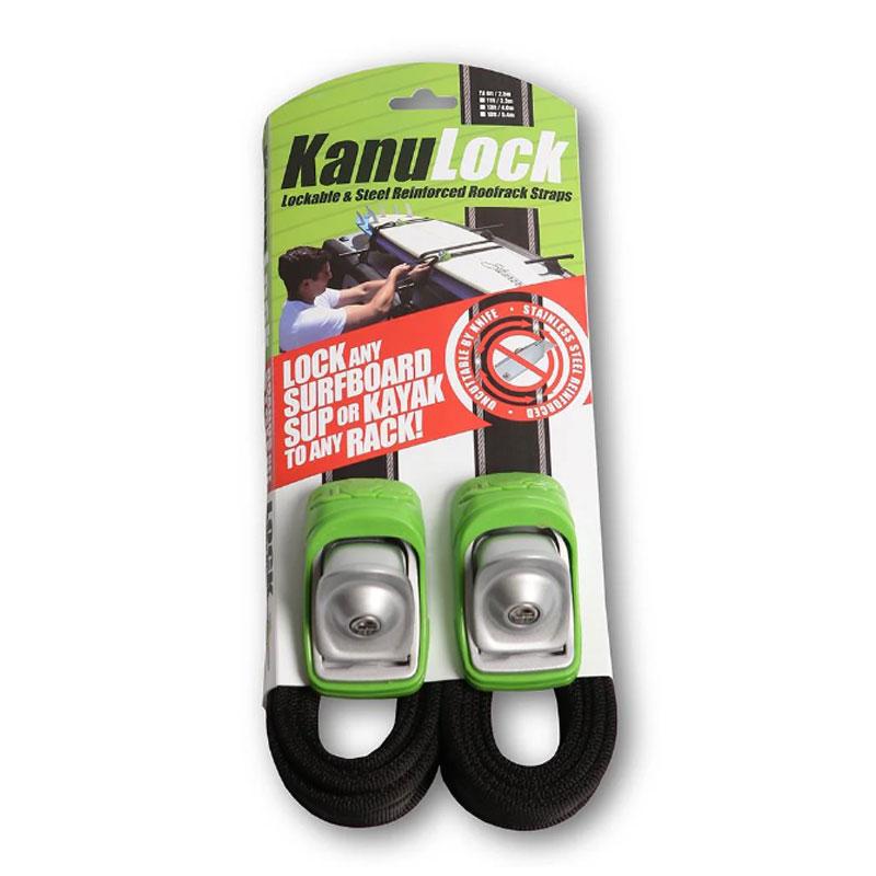 2.5M / 8FT KANULOCK LOCKABLE TIE-DOWN STRAPS カヌロック タイダウン