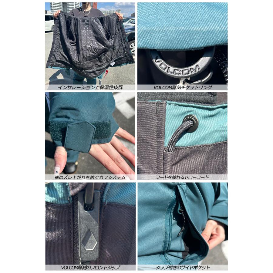 VOLCOM 23-24 VOLCOM/ボルコム BOLT INS jacket レディース 防水 VOLCOM 23-24 VOLCOM/ボルコム BOLT INS jacket レディース 防水