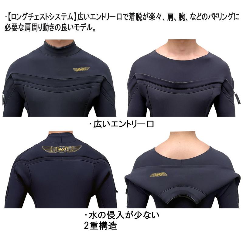 2025 RASH DZ LONG CHEST ZIP TYPE FULL SUIT / ラッシュ ロング