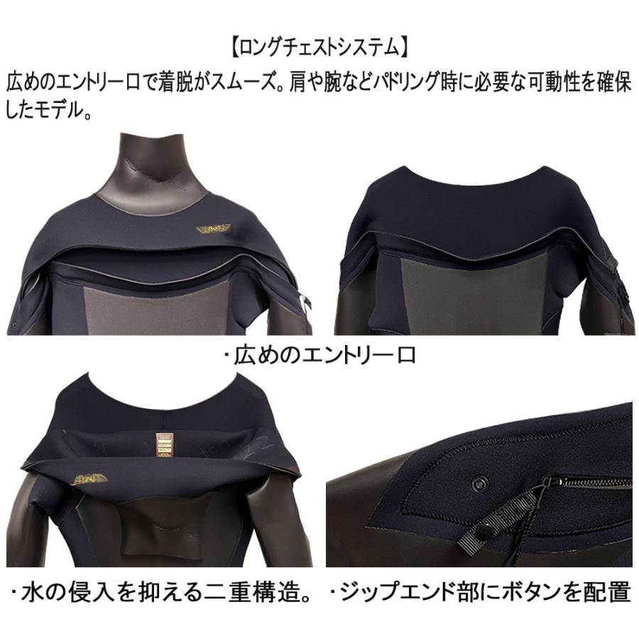 26-27 RASH DZ LONG CHEST ZIP TYPE BON / ラッシュ ロングチェスト