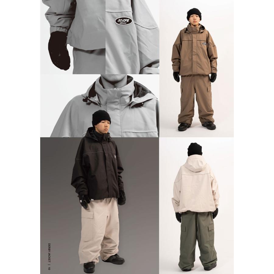 新品未使用　エスケイプ　スノーウェアscape outerwearセットアップ クーポン配布中】25-26 SCAPE/エスケープ DERBY jacket 着用説明動画
