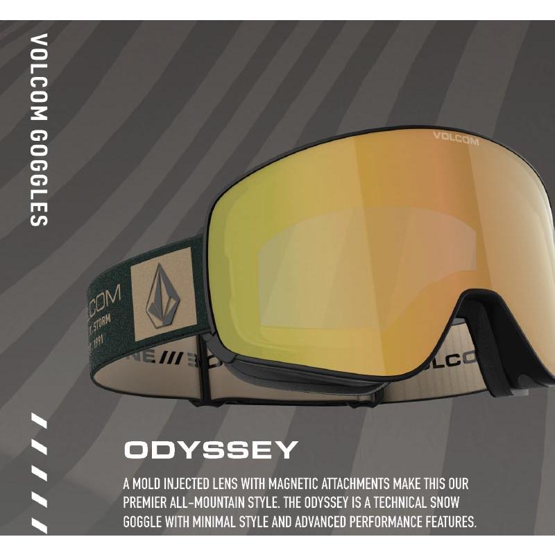 24-25 VOLCOM/ボルコム ODEYSSEY オデッセイ レギュラーストラップ メンズ レディース ゴーグル ジャパンフィット スノーボード スキー 2025 | VOLCOM | 01