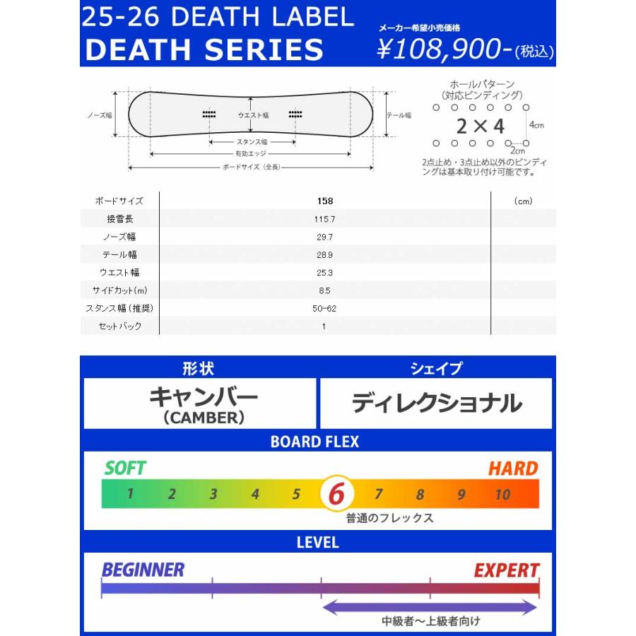 期間限定クーポン】25-26 DEATH LABEL/デスレーベル SERIES デス