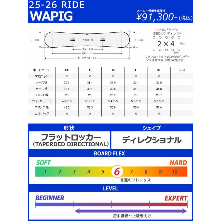 25-26 RIDE/ライド WARPIG ワーピグ メンズ レディース