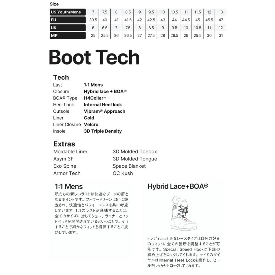 25-26 NIDECKER/ナイデッカー KITA HYBRID キタ メンズ レディース ハイブリッドボア ブーツ スノーボード 2026_2