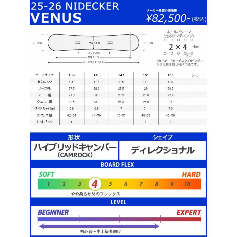 NIDECKER（ナイデッカー） 25-26 NIDECKER/ナイデッカー VENUS